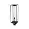 Z-Lite Dunbroch 1 Light Outdoor Post Mount Fixture, Black & Clear 584PHBR-BK - alternate 5